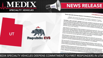 PR IMAGE_Medix Specialty Vehicles Deepens Commitment to First Responders in Utah_110724